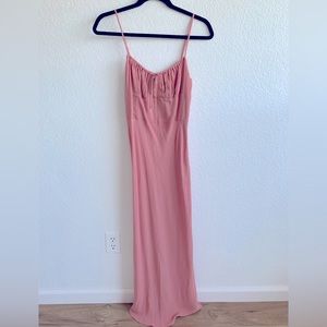 Aritzia Wilfred bellow dress in heirloom pink. Size 2